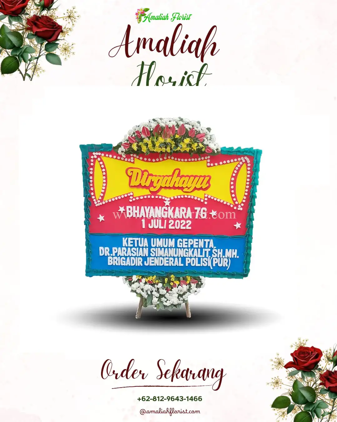 Papan Bunga HUT Ulang Tahun Aek Bilah